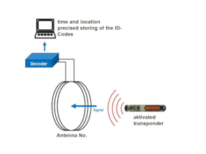 activated transponder sends its ID-code to antenna